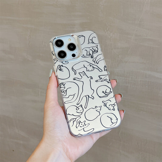 Artistic Line Cat Case