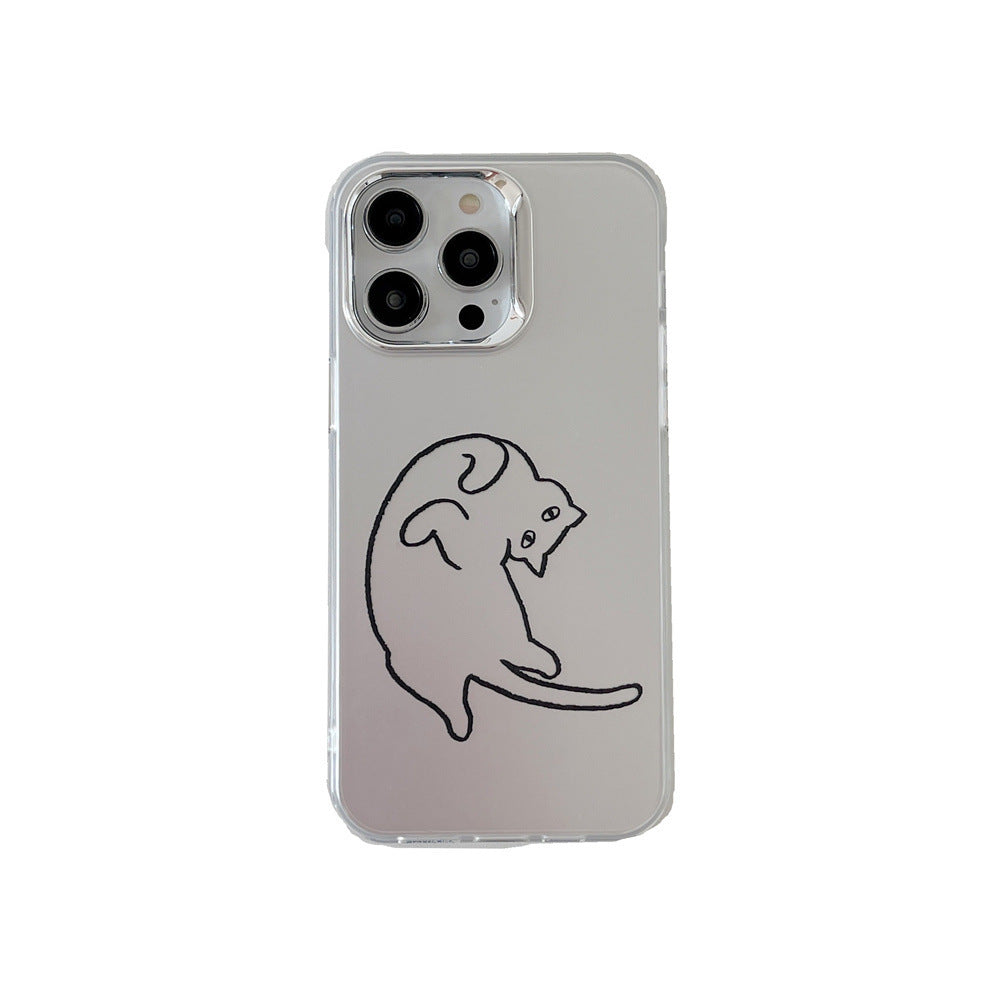 Artistic Line Cat Case