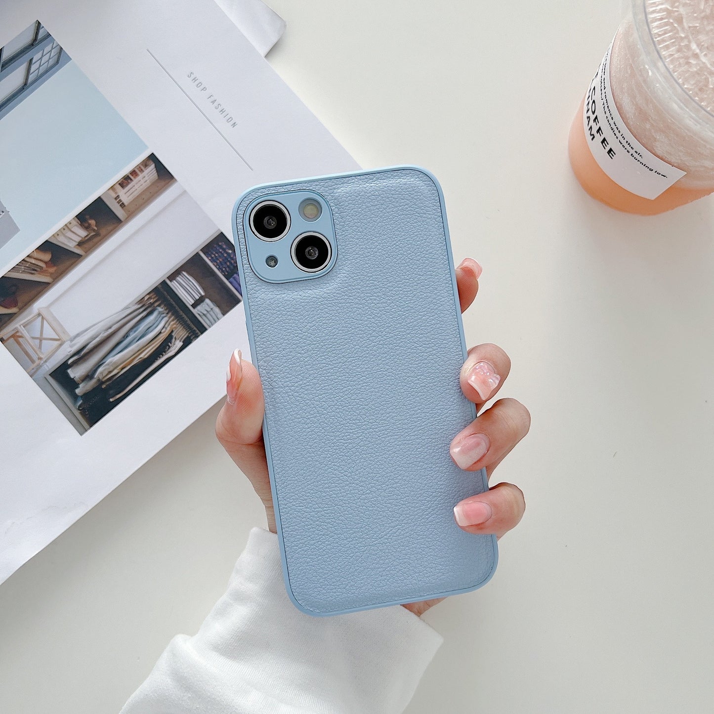 KHAKI leather case