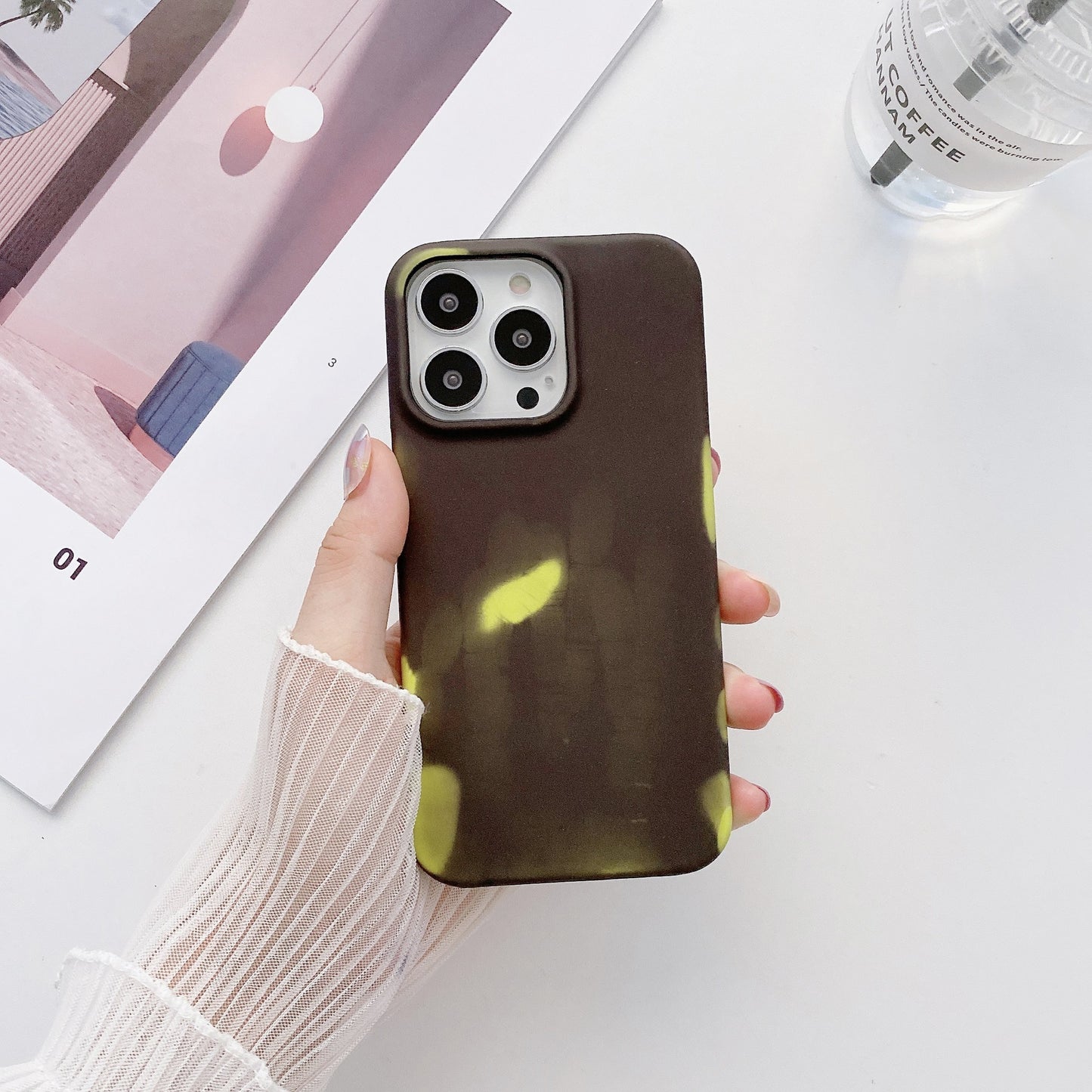 Velvet Half-wrap Color-changing Case