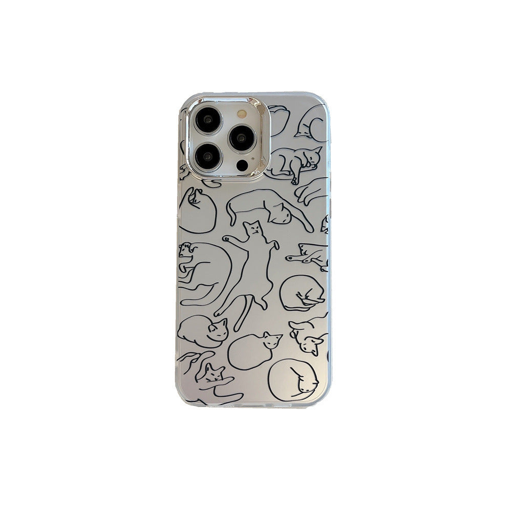 Artistic Line Cat Case
